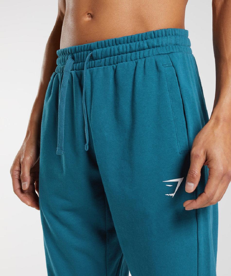 Pantalones Jogger Gymshark Essential Oversized Hombre Azules | CO 3706WNB